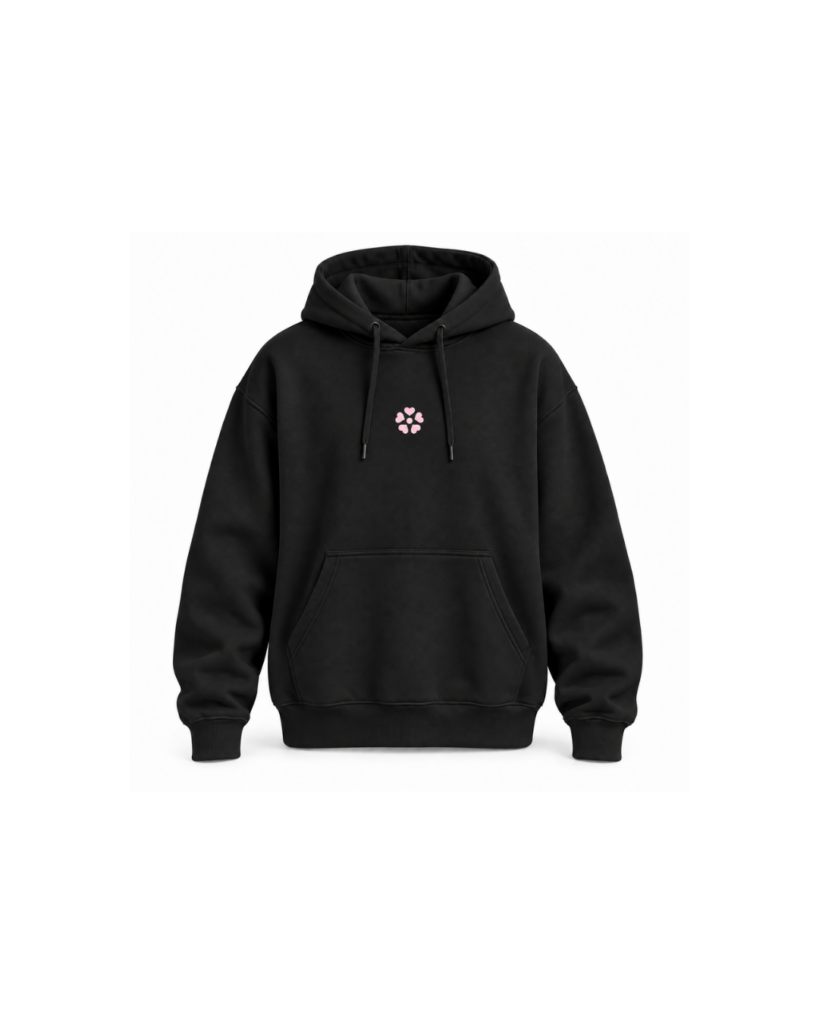 Bluza z kapturem czarna