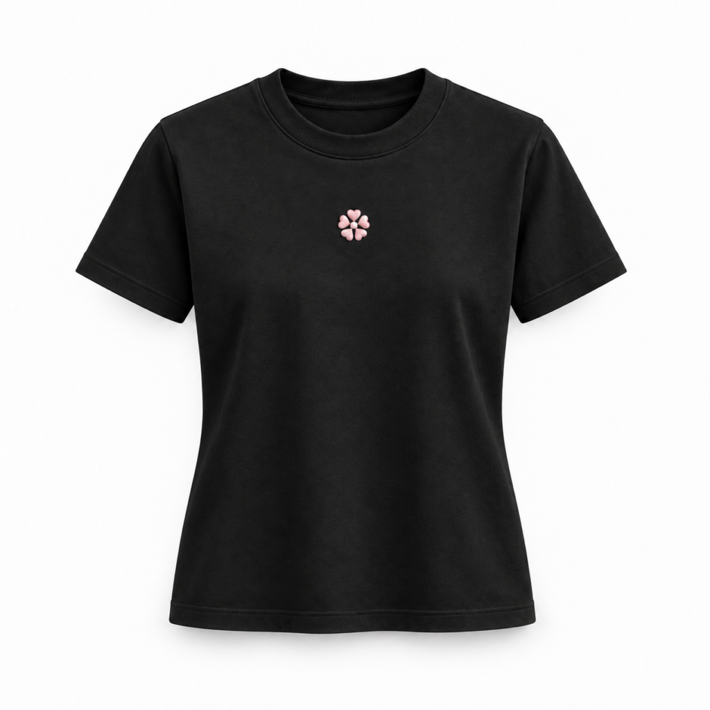 T-shirt damski czarny